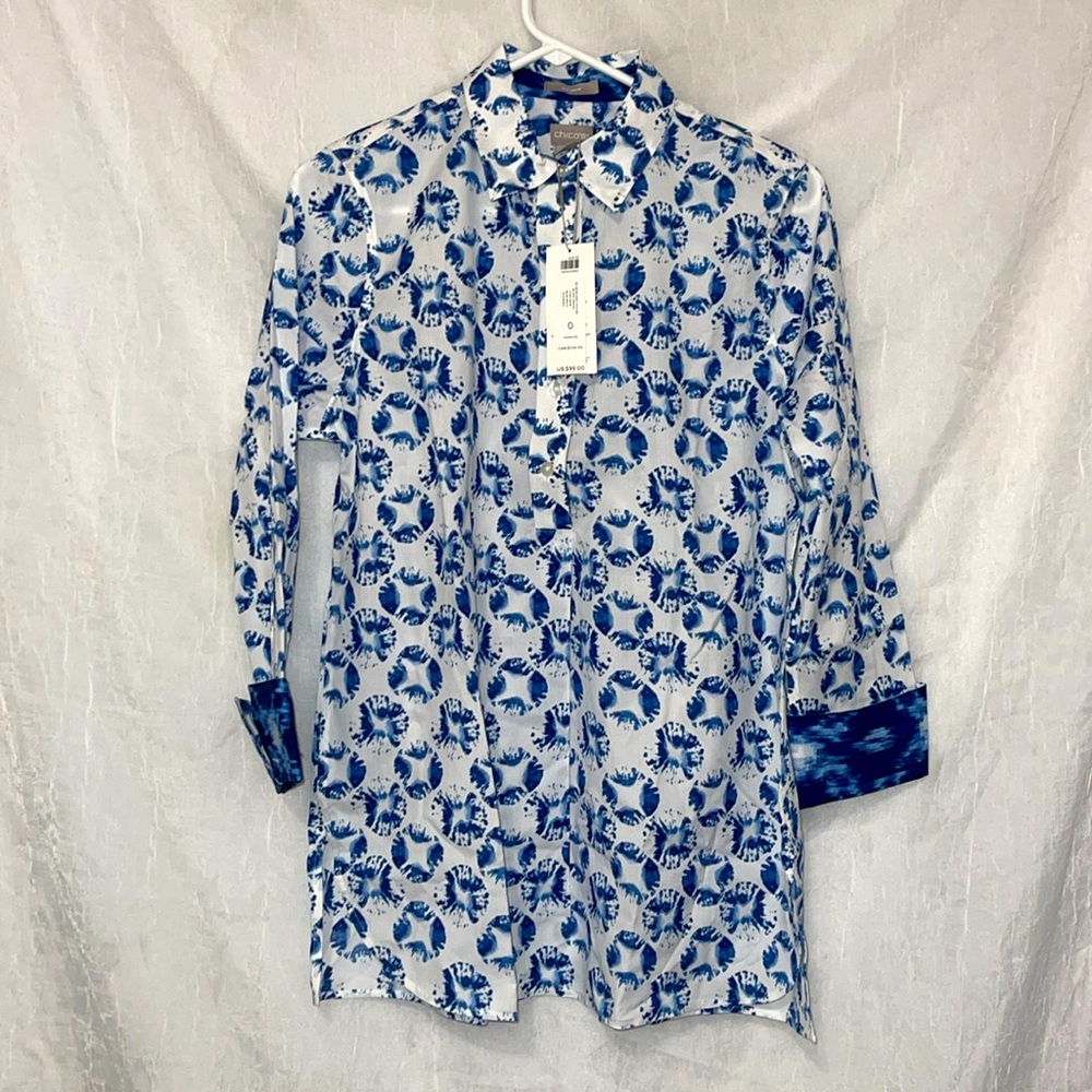 Chicos Button Down NWT